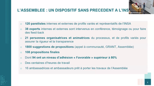 Assemblée - Amphi de restitution des 108 propositions