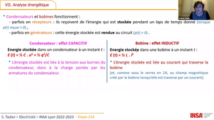 Elec - transitoire 1er ordre : Analyse énergétique (1/2)