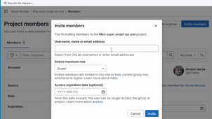 Git : Création d'un projet Gitlab