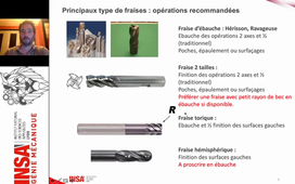 Choix des conditions de coupe en fraisage : Vidéo 2 : Choix des outils